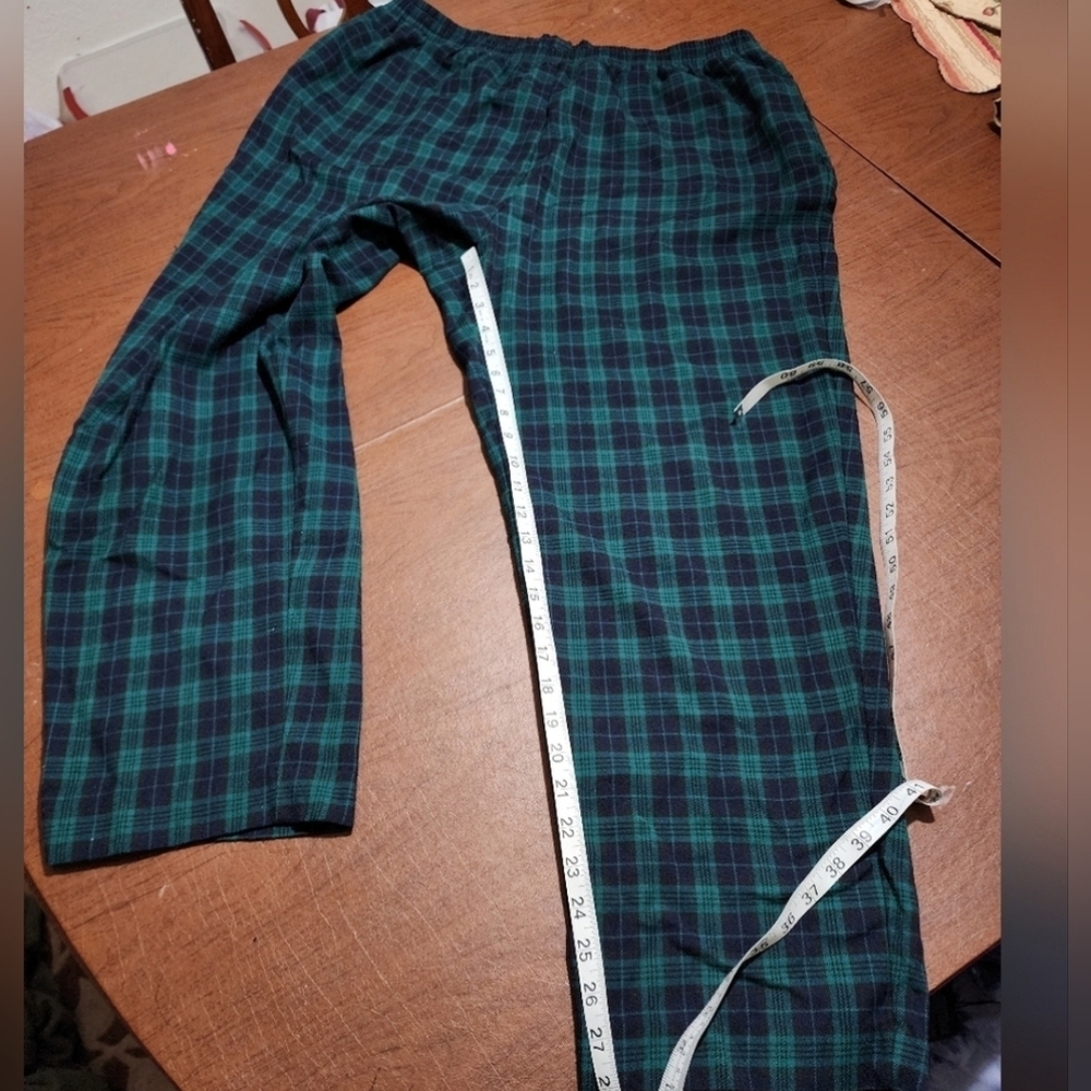Alfred Dunner Teal and Navy Plaid Pants